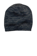 District - Spaced-Dyed Beanie DT620-Caps-New Navy/ Charcoal-OSFA-JadeMoghul Inc.