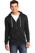 District - Young Mens Core Fleece Full-Zip Hoodie DT190-Sweatshirts/fleece-Black-4XL-JadeMoghul Inc.