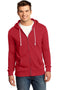 District - Young Mens Core Fleece Full-Zip Hoodie DT190-Sweatshirts/fleece-New Red-XS-JadeMoghul Inc.