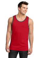 District - Young Men's Cotton Ringer Tank DT1500-T-shirts-New Red/ Charcoal-4XL-JadeMoghul Inc.
