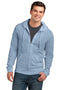 District Young Mens Jersey Full-Zip Hoodie. DT1100-Sweatshirts/fleece-Heathered Sterling Blue-4XL-JadeMoghul Inc.