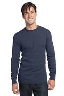 District - Young Men's Long Sleeve Thermal. DT118-T-shirts-Navy Heather-4XL-JadeMoghul Inc.
