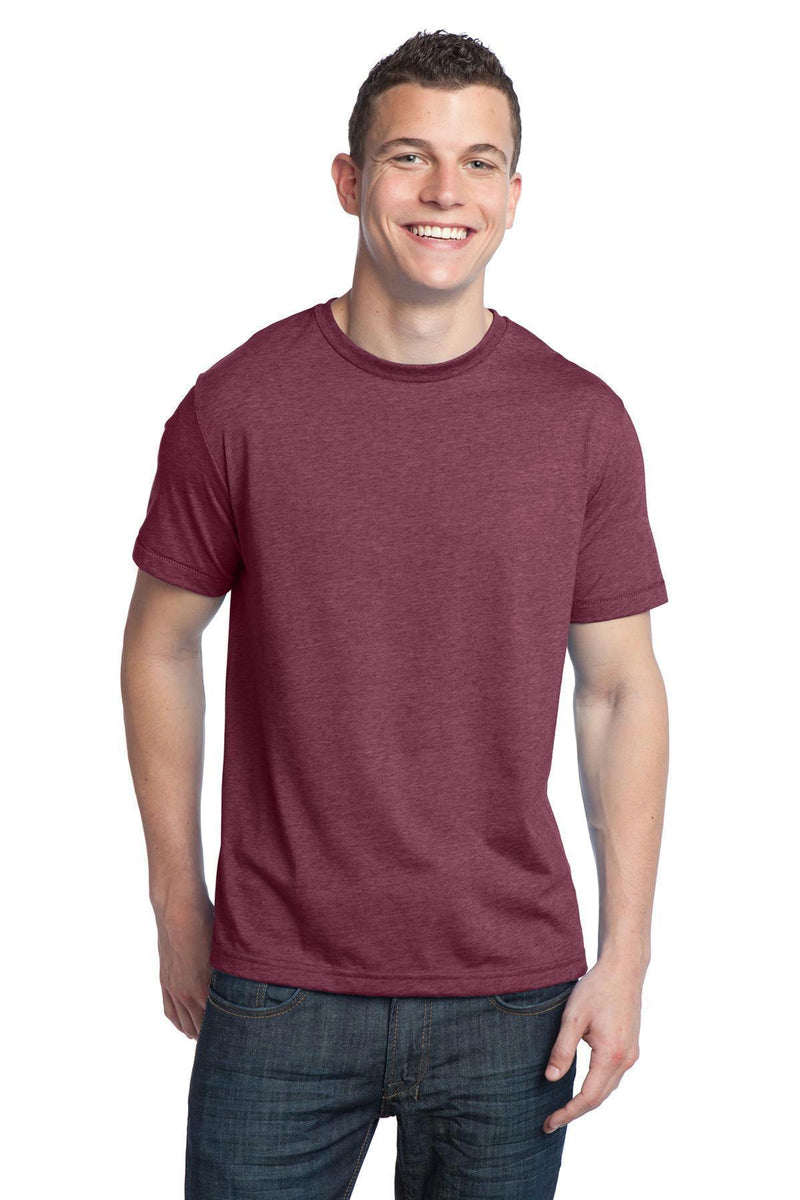 District - Young Men's Tri-BlendCrewneck Tee. DT142-T-shirts-Maroon Heather-S-JadeMoghul Inc.