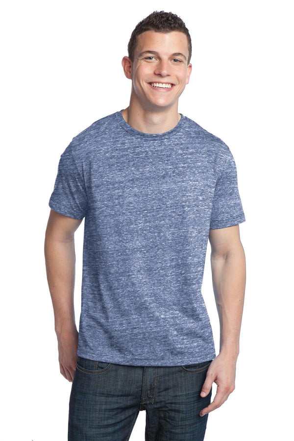 District - Young Men's Tri-BlendCrewneck Tee. DT142-T-shirts-Navy Heather-4XL-JadeMoghul Inc.