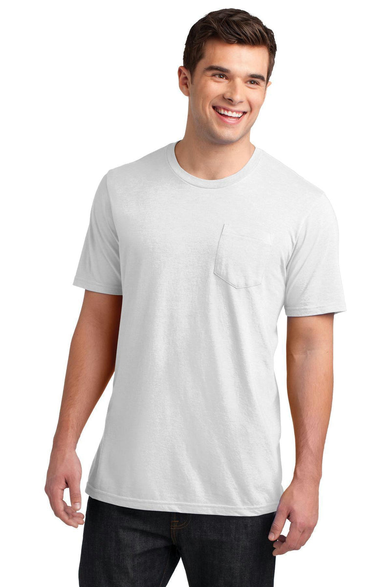 District Young Men's Very Important Tee with Pocket DT6000P-T-shirts-White-4XL-JadeMoghul Inc.