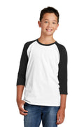 District Youth Very Important Tee 3/4-Sleeve . DT6210Y-T-shirts-Black/ White-L-JadeMoghul Inc.