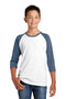 District Youth Very Important Tee 3/4-Sleeve . DT6210Y-T-shirts-Heathered Navy/ White-L-JadeMoghul Inc.