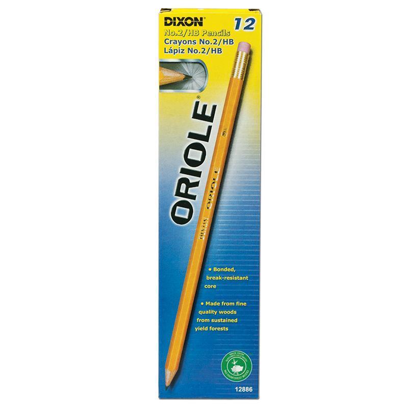 Dixon 2 Oriole Pencil Pre-Sharpened-Arts & Crafts-JadeMoghul Inc.