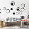 DIY Circles Wall Mirror Stickers Vinyl Art Mural Wall Sticker Room Decoration Sofa TV Background Home Wall Decor Dropshipping-5 Pcs Black Circle-JadeMoghul Inc.
