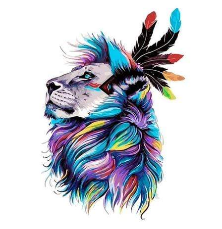 diy oil colorful animals painting by numbers with frame for adults acrylic paint kits pictures by numbers for bedroom wall paint AExp