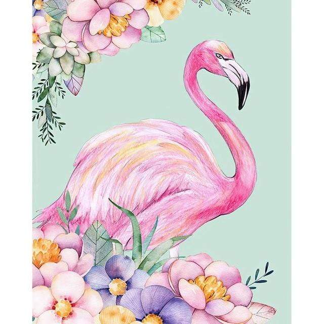 DIY Oil Painting Flamingo Picture Handpainted Christmas Crafts for Adults Paints By Number Kits On Canvas Picture Home Decor AExp
