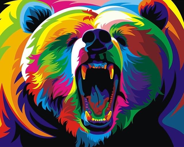 DIY Paints By Numbers Cat Dog Animals 50x40cm Art Pictures Set Coloring Decorative Canvas Wall Artcraft Oil Painting By Numbers AExp