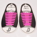 DJ-S2788 New Design Fashion Lazy Elastic Shoelaces Unisex Elastic Shoelace T-tie Creative Lazy Silicone Laces No Tie Rubber-Pink-JadeMoghul Inc.
