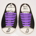 DJ-S2788 New Design Fashion Lazy Elastic Shoelaces Unisex Elastic Shoelace T-tie Creative Lazy Silicone Laces No Tie Rubber-Purple-JadeMoghul Inc.
