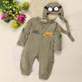 DLY017 retail 2017 new style baby rompers kids 1 pcs hoodies pilot design jumpsuits cotton infant rompers free shipping-as picture 1-24M-JadeMoghul Inc.