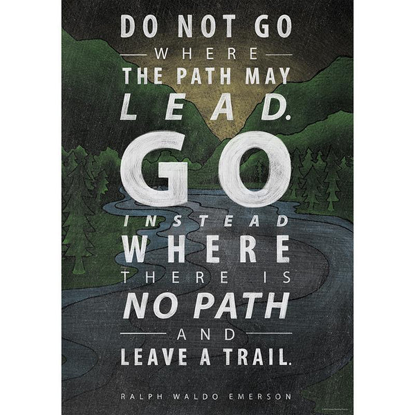 DO NOT GO WHERE THE PATH POSTER-Learning Materials-JadeMoghul Inc.