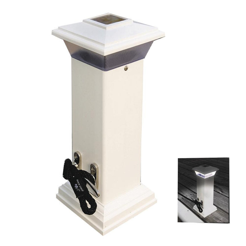 Dock Edge Cleatlite Solar Dock Light w-SS Mooring Cleat 12" [96-250-F]-Cleats-JadeMoghul Inc.