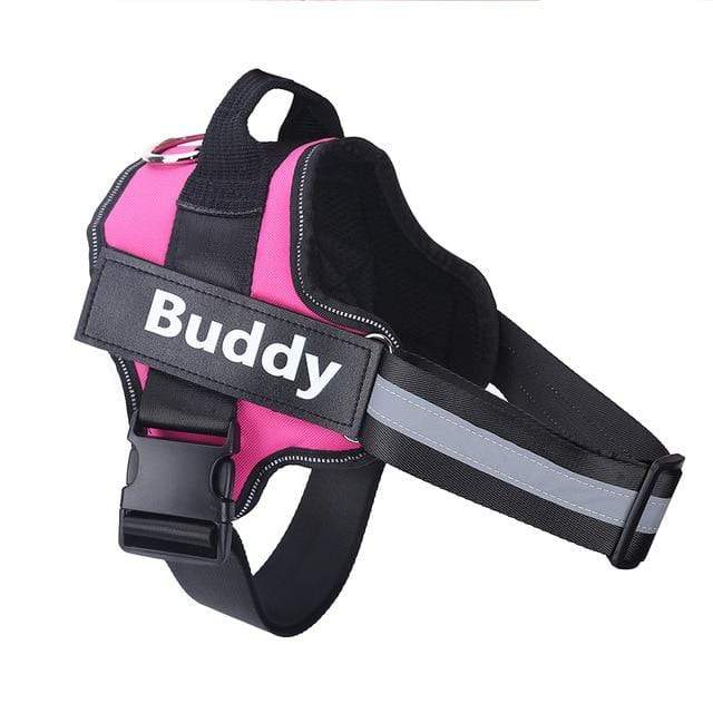Dog Harness NO PULL Reflective Breathable Adjustable Pet Harness Vest with ID Custom Patch Outdoor Walking Dog Supplies AExp