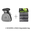 Dog Pet Travel Foldable Pooper Scooper With 1 Roll Decomposable bags Poop Scoop Clean Pick Up Excreta Cleaner Epacket Shipping JadeMoghul Inc. 