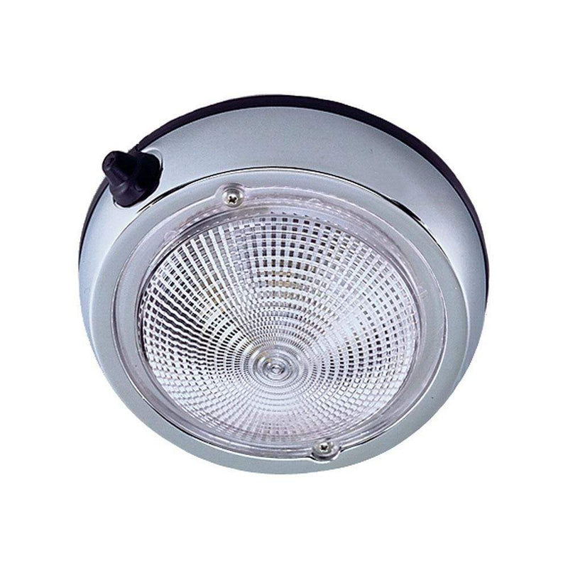 Dome/Down Lights Perko Surface Mount Dome Light - 6" O.D.(5" Lens) - Chrome Plated [0300DP2CHR] Perko