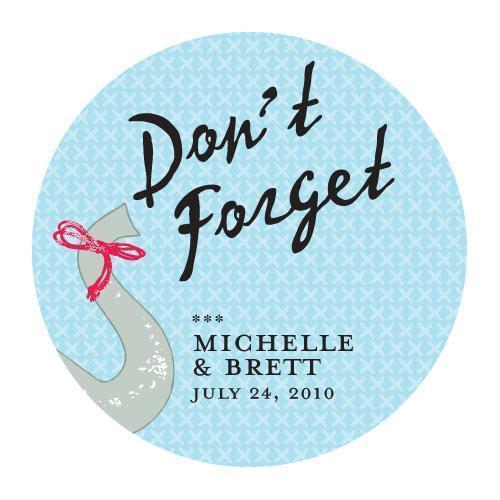 Don't Forget Elephant Sticker (Pack of 1)-Wedding Favor Stationery-JadeMoghul Inc.