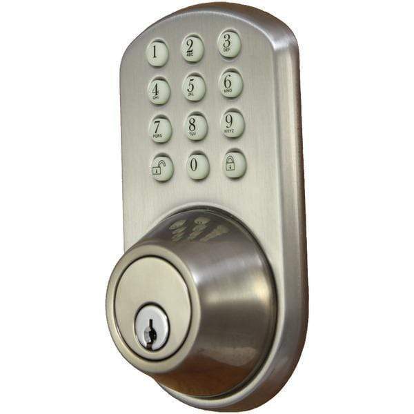 Touchpad Electronic Dead Bolt (Satin Nickel)