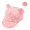 Dot Baby Caps New Girl Boys Cap Summer Hats For Boy Infant Sun Hat With Ear 2017 Sunscreen Baby Girl Hat Spring Baby Accessories-Mesh Pink-JadeMoghul Inc.