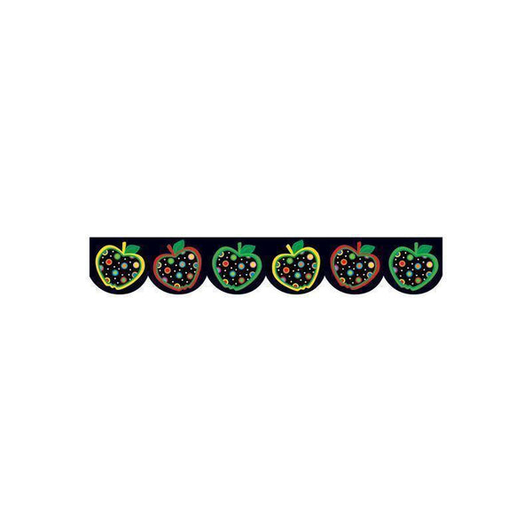 DOTS ON BLACK APPLES BORDER-Learning Materials-JadeMoghul Inc.