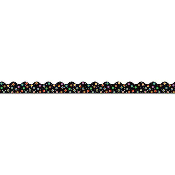 DOTS ON BLACK WAVY BORDER-Learning Materials-JadeMoghul Inc.