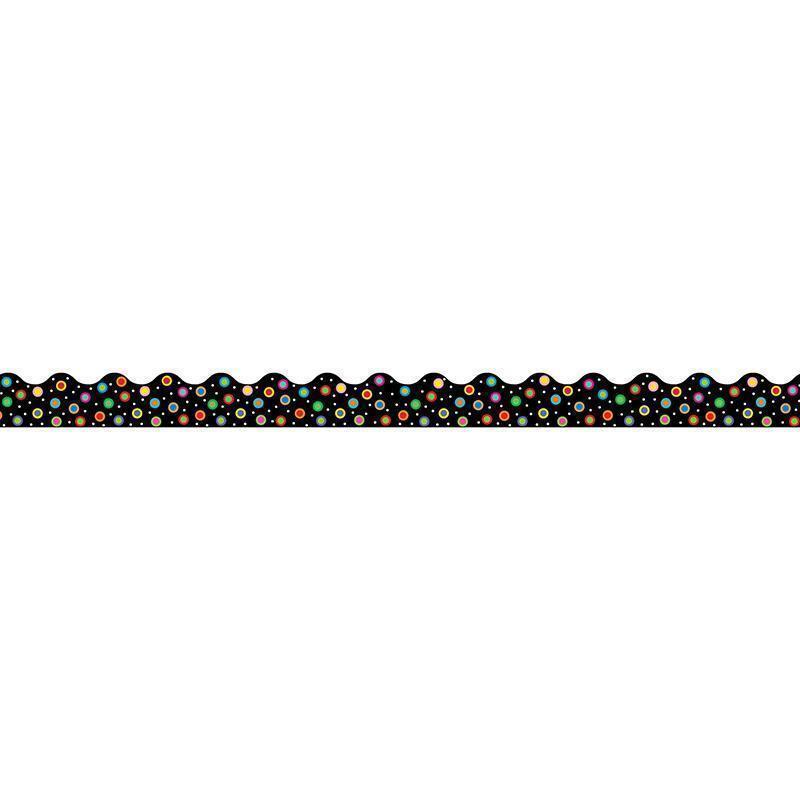 DOTS ON BLACK WAVY BORDER-Learning Materials-JadeMoghul Inc.