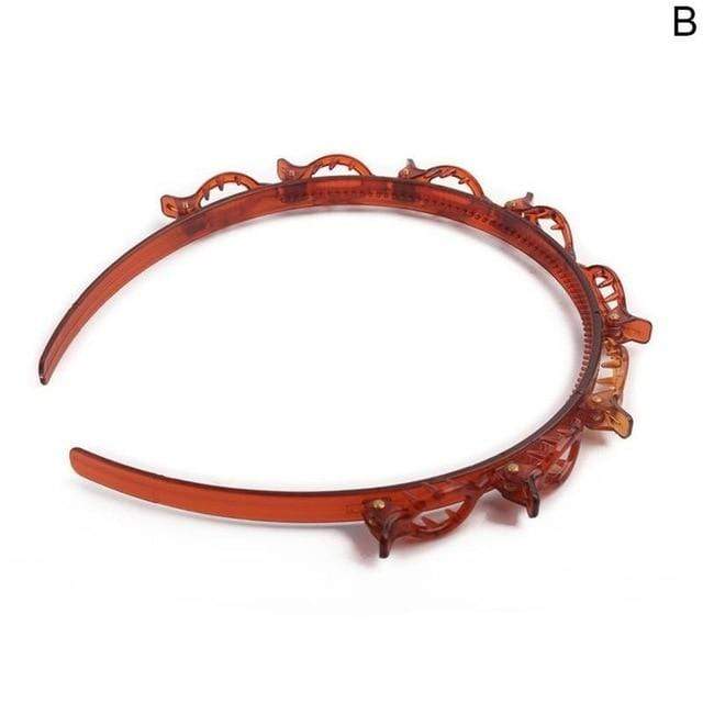 Double Bangs Hairstyle Hairpin Hairband Salon Hair Decoration Clips Hairband for Women Double Bangs Hairstyle Hairpin Accessory AExp