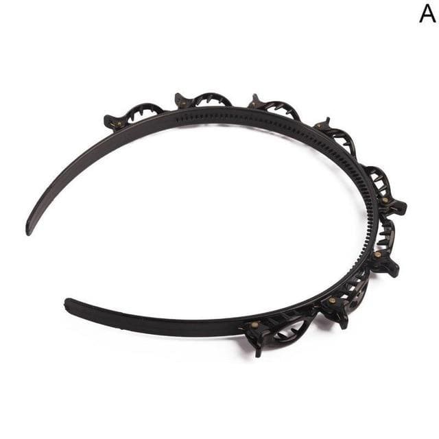 Double Bangs Hairstyle Hairpin Hairband Salon Hair Decoration Clips Hairband for Women Double Bangs Hairstyle Hairpin Accessory AExp