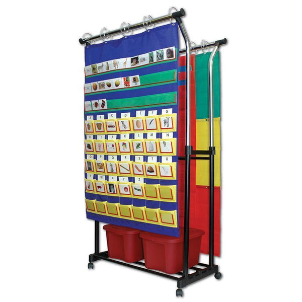 DOUBLE POCKET CHART STAND &-Learning Materials-JadeMoghul Inc.