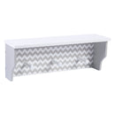 Dove Gray Chevron Wall Shelf-GRAY DV-JadeMoghul Inc.