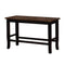 Dover II Black And Cherry Counter Height Bench-Accent and Storage Benches-Black, Cherry-Wood-JadeMoghul Inc.
