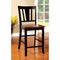 Dover II Transitional Counter Height Chair With Wooden Seat, Set Of 2-Armchairs and Accent Chairs-Black, Cherry-Wood-JadeMoghul Inc.