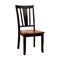 Dover Side Chair Withwooden Seat, Cherry & Black Finish, Set Of 2-Armchairs and Accent Chairs-Black, Cherry-Wood-JadeMoghul Inc.