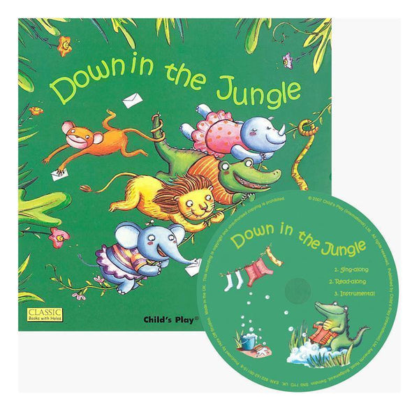 DOWN IN THE JUNGLE CLASSIC BOOKS-Childrens Books & Music-JadeMoghul Inc.