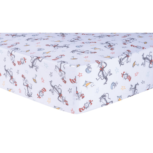 Dr. Seuss Classic Cat in the Hat Fitted Crib Sheet-S-CHAT-JadeMoghul Inc.