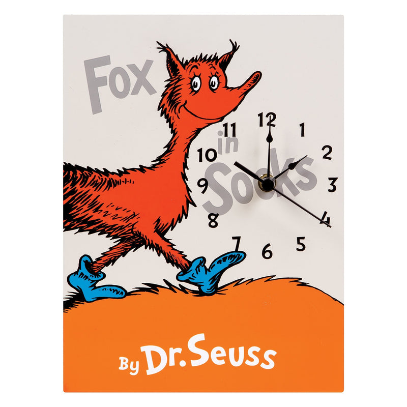 Dr. Seuss Fox in Socks Wall Clock-S-FOX-JadeMoghul Inc.