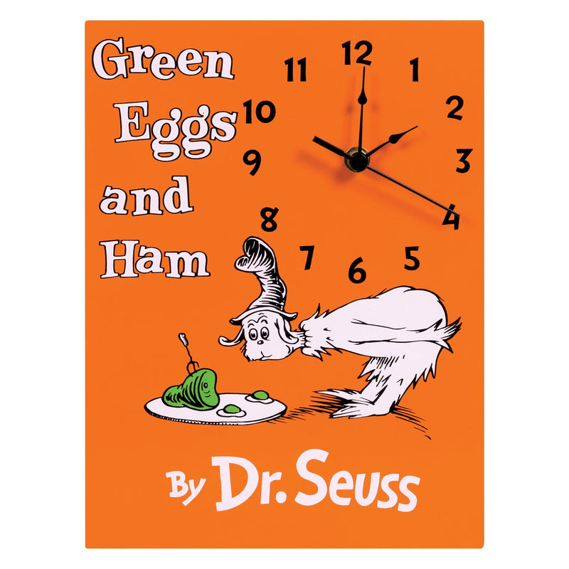 Dr. Seuss Green Eggs and Ham Wall Clock-S-GRN EGG-JadeMoghul Inc.