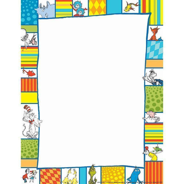DR SEUSS SHAPES COMPUTER PAPER-Learning Materials-JadeMoghul Inc.