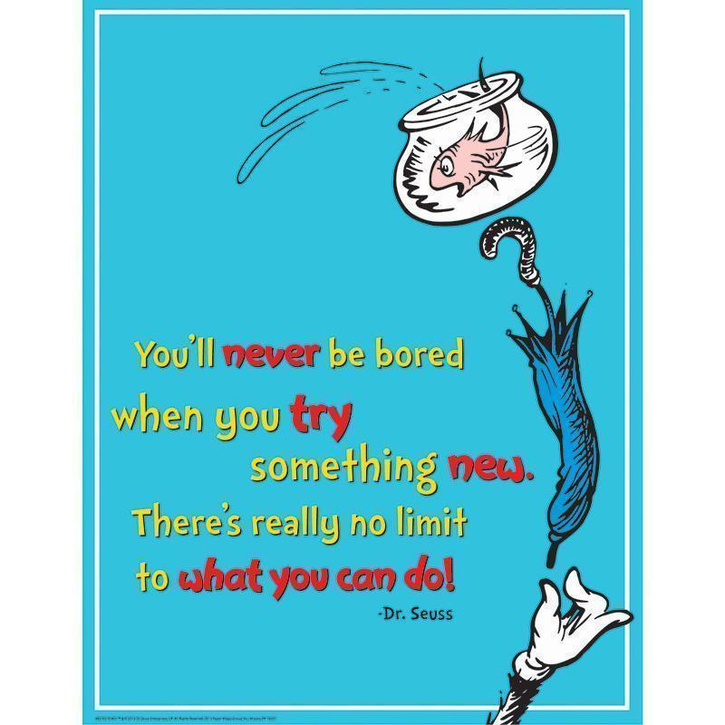 DR SEUSS TRY SOMETHING NEW 17X22-Learning Materials-JadeMoghul Inc.