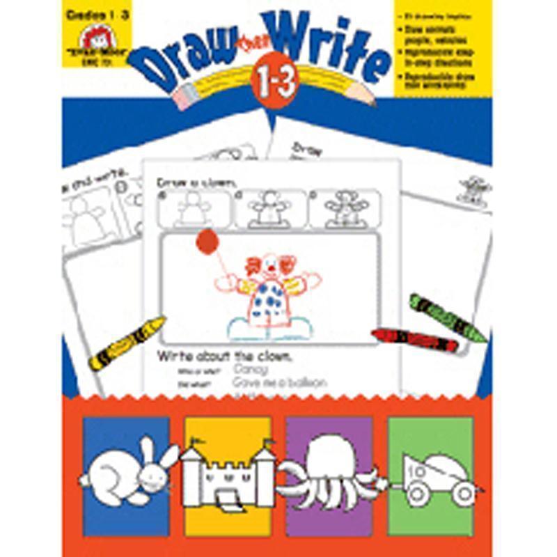DRAW THEN WRITE GR 1-3-Learning Materials-JadeMoghul Inc.