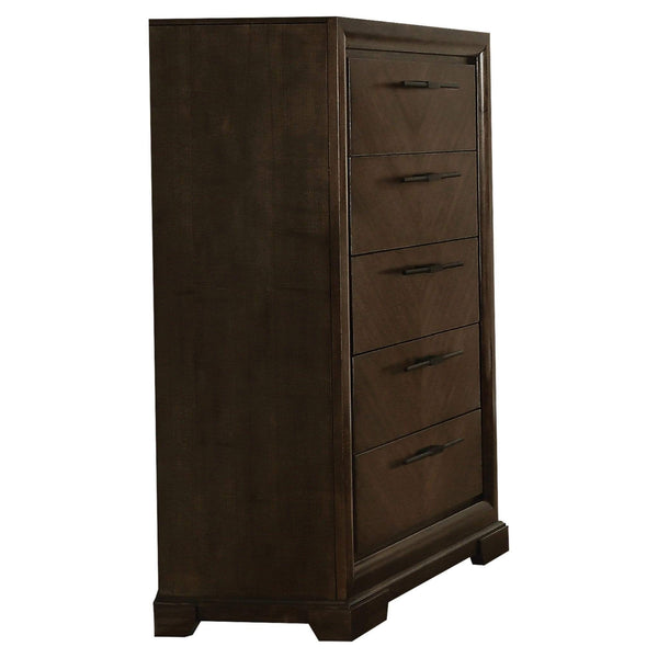 Drawers Cheap Chest of Drawers - 19" X 39" X 54" Tobacco Wood Chest HomeRoots