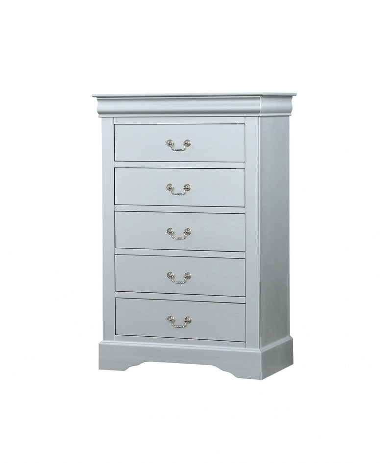 Drawers Chest of Drawers For Sale - 15" X 31" X 47" Platinum Wood Chest HomeRoots