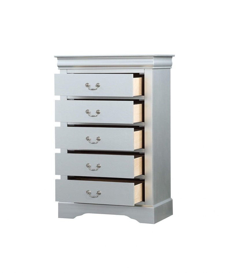 Drawers Chest of Drawers For Sale - 15" X 31" X 47" Platinum Wood Chest HomeRoots