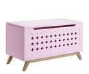 Drawers Chest of Drawers For Sale - 16" X 37" X 21" Pink Natural Wood Youth Chest HomeRoots