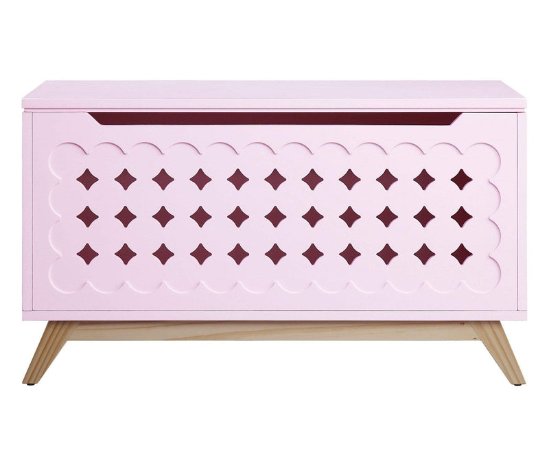 Drawers Chest of Drawers For Sale - 16" X 37" X 21" Pink Natural Wood Youth Chest HomeRoots