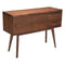 Drawers Tall Chest of Drawers - 61.6" X 17.3" X 35.4" Chestnut Whiskey Cabinet HomeRoots